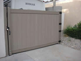 Weathered cedar gate